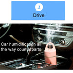 Mini humidificateur portable USB à ions négatifs de 1,5 W à 2 W 175 ml, instrument de beauté et d'appoint d'eau avec lumière LED colorée