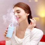 Mini humidificateur portable USB à ions négatifs de 1,5 W à 2 W 175 ml, instrument de beauté et d'appoint d'eau avec lumière LED colorée