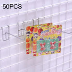 10 crochets pour étagère en grille de fer de supermarché de 3,5mm, Longueur : 25cm, 3,5mm  25cm