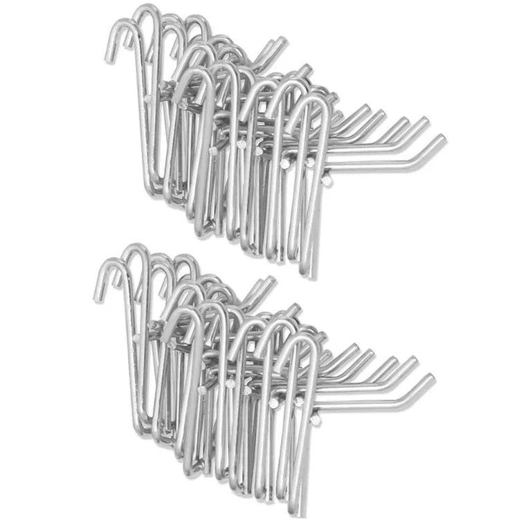 10 crochets de suspension pour étagère à grille métallique de supermarché 3,5 mm, longueur: 10cm, 3,5 mm 10cm