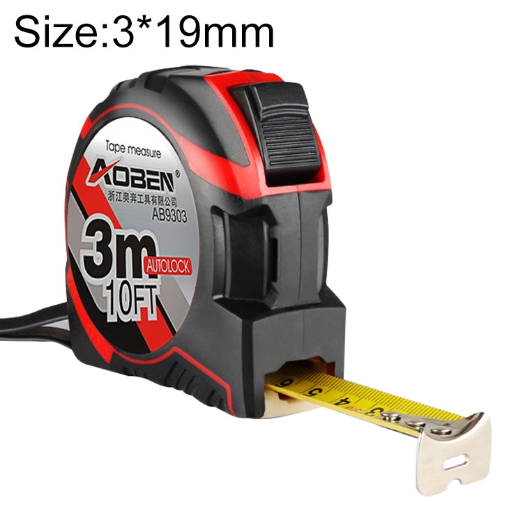 Mètre ruban rétractable Aoben, règle portable, mini mètre ruban, longueur : 3m largeur : 19mm