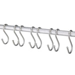 10 crochets métalliques multifonctions en acier inoxydable en forme de S de 3mm, Longueur : 7cm, 7cm