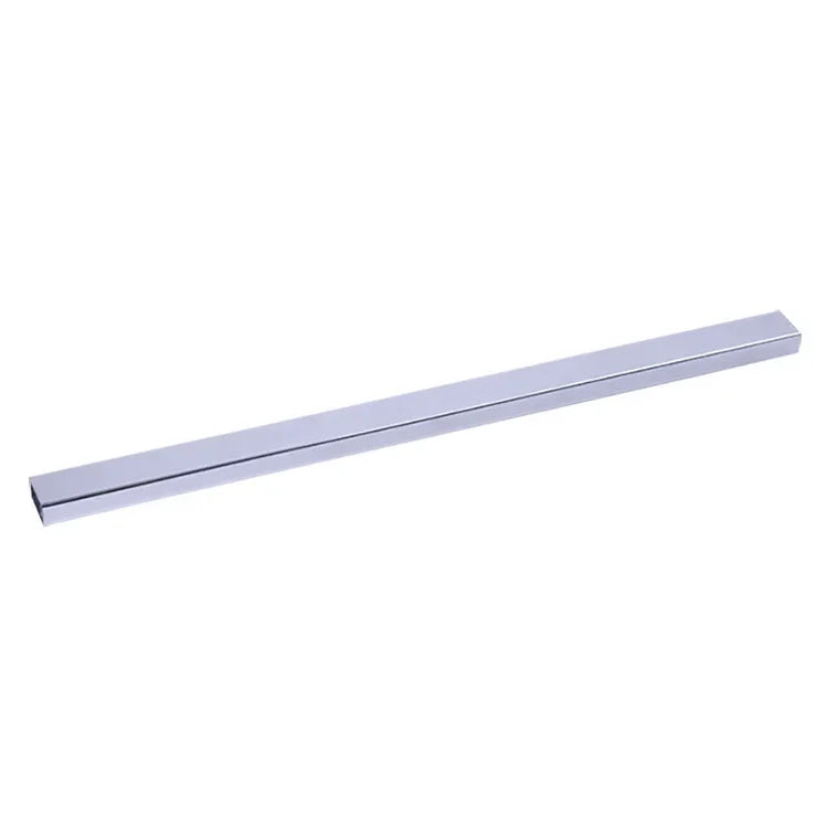 15x30mm Supermarché Étagères Présentoir Galvanisé Support de crochet à barre transversale carrée, Longueur : 1m, Crochet à barre transversale