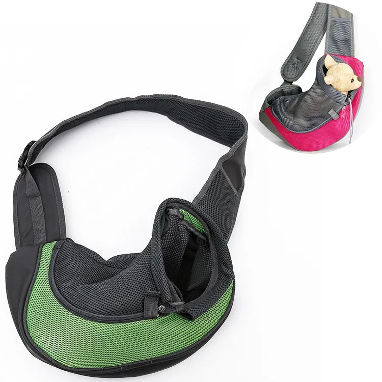 Sac de transport réversible mains libres pour chien et chat, Taille : Large