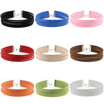 3 colliers de style européen et américain à 6 couches en flanelle, couleur aléatoire, RBXL