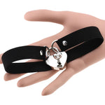 Collier en flanelle sexy avec cadenas style punk simple, livraison couleur aléatoire, XSXQ