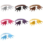 2 colliers ras du cou en cuir style punk européen et américain avec ailes de démon, couleur aléatoire, CBTXXQ