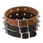 Collier ras du cou punk en cuir clouté style danse de rue rock, livraison couleur aléatoire, JDXQ