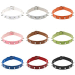 Collier ras du cou punk en cuir clouté style danse de rue rock, livraison couleur aléatoire, JDXQ