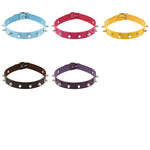 Collier ras du cou punk en cuir clouté style danse de rue rock, livraison couleur aléatoire, JDXQ