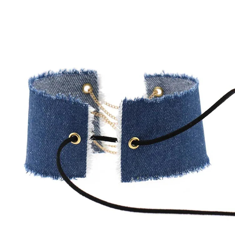 2 colliers ras du cou européens et américains rétro personnalité style punk gothique cow-boy, livraison de couleur aléatoire, NZXL04