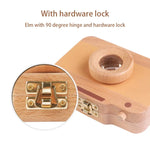 Boîte de conservation de dents de lait en bois créative pour enfants, boîte de rangement pour dents de bébé, HC2455A, HC2455B, HC2455C, HC2455D