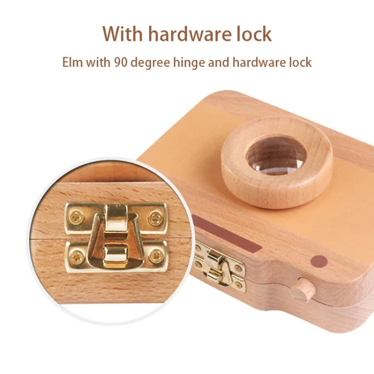 Boîte de conservation de dents de lait en bois créative pour enfants, boîte de rangement pour dents de bébé, HC2455A, HC2455B, HC2455C, HC2455D