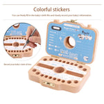 Boîte de conservation de dents de lait en bois créative pour enfants, boîte de rangement pour dents de bébé, HC2455A, HC2455B, HC2455C, HC2455D