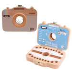 Boîte de conservation de dents de lait en bois créative pour enfants, boîte de rangement pour dents de bébé, HC2455A, HC2455B, HC2455C, HC2455D