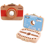 Boîte de conservation de dents de lait en bois créative pour enfants, boîte de rangement pour dents de bébé, HC2455A, HC2455B, HC2455C, HC2455D