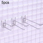 5 crochets doubles pour étagère en grille de supermarché en fer de 5,8 mm, longueur : 15 cm, 5,8 mm 15 cm