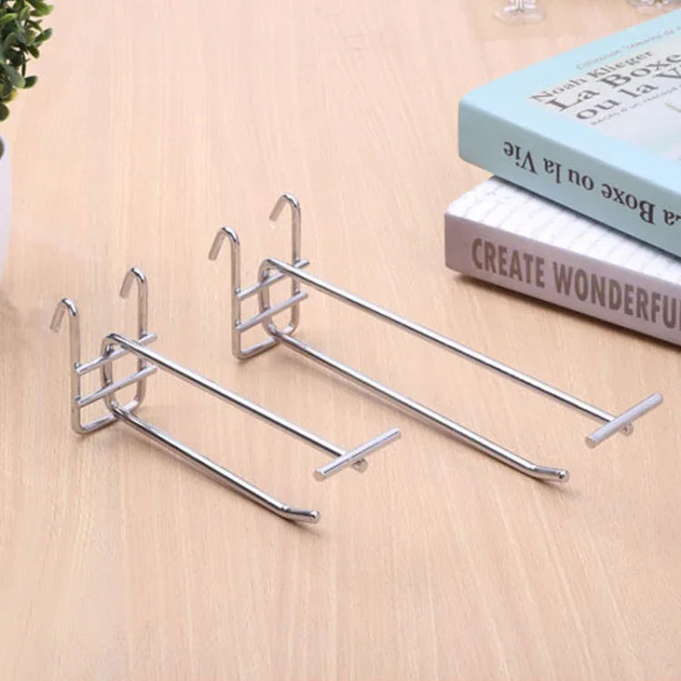 5 crochets doubles pour étagère en grille de supermarché en fer de 5,8 mm, longueur : 15 cm, 5,8 mm 15 cm