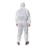 Combinaison de Sablage Anti-statique et Anti-chimique 3M 4515 Blanc Intégral avec Capuche, Taille : L, 3M L