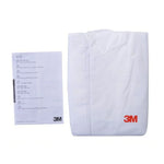 Combinaison de Sablage Anti-statique et Anti-chimique 3M 4515 Blanc Intégral avec Capuche, Taille : L, 3M L