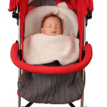 Turbulette tricotée épaisse pour bébé, sac de couchage enveloppant pour nouveau-né, bandeaux chauds pour bébés, sac de couchage d'intérieur pour poussette.