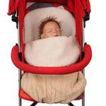Turbulette tricotée épaisse pour bébé, sac de couchage enveloppant pour nouveau-né, bandeaux chauds pour bébés, sac de couchage d'intérieur pour poussette.