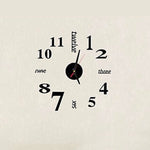 Lovelife WC37130 Horloge murale numérique DIY stéréo en acrylique, à coller