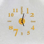 Lovelife WC37130 Horloge murale numérique DIY stéréo en acrylique, à coller