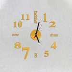 Lovelife WC37130 Horloge murale numérique DIY stéréo en acrylique, à coller