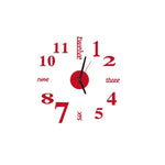 Lovelife WC37130 Horloge murale numérique DIY stéréo en acrylique, à coller