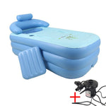 YT-038 Piscine gonflable pour bébé avec fond en éponge pliable, bain chaud pour adulte avec pompe de chargement, Piscine
