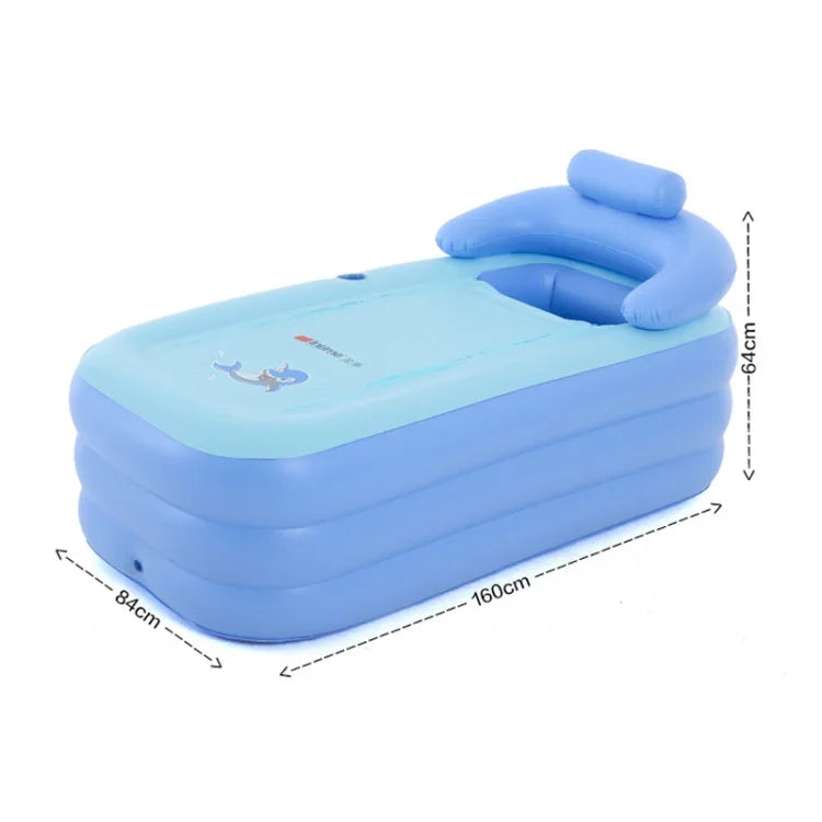 YT-038 Piscine gonflable pour bébé avec fond en éponge pliable, bain chaud pour adulte avec pompe de chargement, Piscine