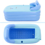 YT-038 Piscine gonflable pour bébé avec fond en éponge pliable, bain chaud pour adulte avec pompe de chargement, Piscine