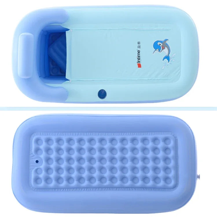 YT-038 Piscine gonflable pour bébé avec fond en éponge pliable, bain chaud pour adulte avec pompe de chargement, Piscine