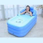 YT-038 Piscine gonflable pour bébé avec fond en éponge pliable, bain chaud pour adulte avec pompe de chargement, Piscine