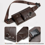 Sacs bandoulière universels pour hommes Sac banane rétro pour hommes, Taille: S (24.5cm x 13cm x 1cm)