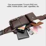 Sacs bandoulière universels pour hommes Sac banane rétro pour hommes, Taille: S (24.5cm x 13cm x 1cm)