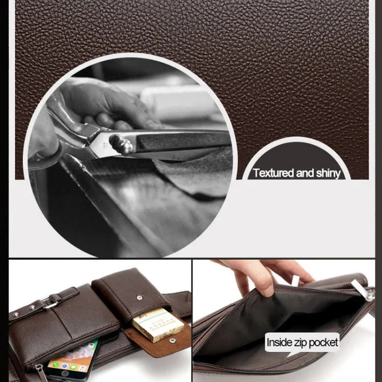 Sacs bandoulière universels pour hommes Sac banane rétro pour hommes, Taille: S (24.5cm x 13cm x 1cm)