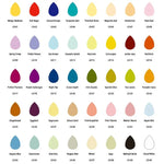 Tampons encreurs en forme de goutte d'eau pour enfants, tampons encreurs colorés pour scrapbooking, livraison de couleurs aléatoires, tampon encreur 2