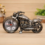 Réveil Moto Dessin Animé Chambre Plastique Aiguilles Réveil, Taille : 23*13*6cm, Or, Or, Rouge, Noir, Or, Noir