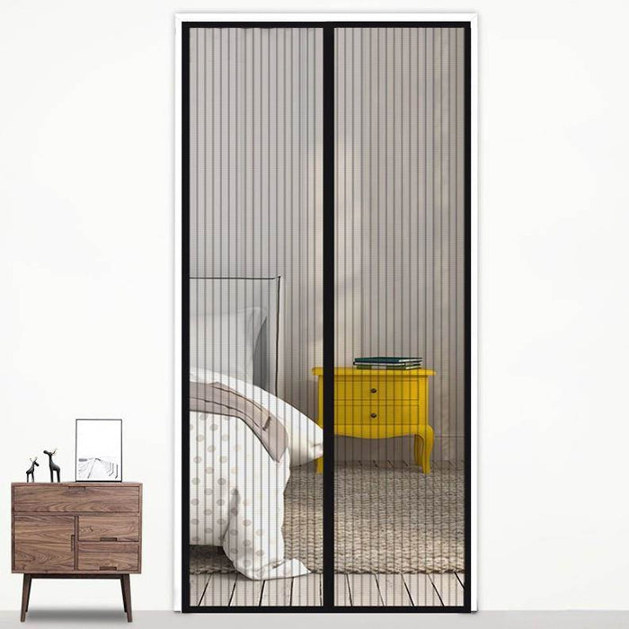 Rideau de porte magnétique anti-moustiques, Dimensions : 210x100cm, Dimensions : 210x100cm (noir), Dimensions : 210x100cm (café), Dimensions : 210x100cm (beige), Dimensions : 210x100cm (blanc)