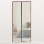 Rideau de porte magnétique anti-moustiques, Dimensions : 210x100cm, Dimensions : 210x100cm (noir), Dimensions : 210x100cm (café), Dimensions : 210x100cm (beige), Dimensions : 210x100cm (blanc)