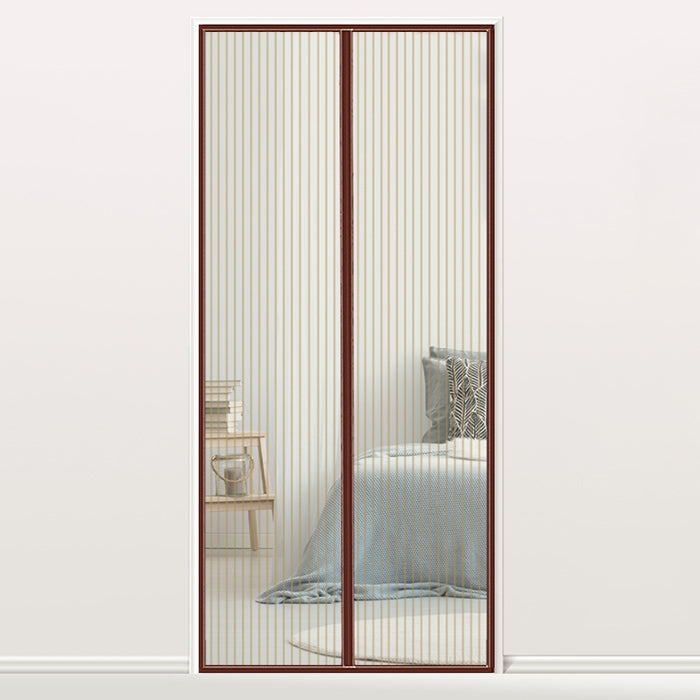 Rideau de porte magnétique anti-moustiques, Dimensions : 210x100cm, Dimensions : 210x100cm (noir), Dimensions : 210x100cm (café), Dimensions : 210x100cm (beige), Dimensions : 210x100cm (blanc)
