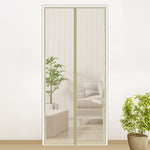 Rideau de porte magnétique anti-moustiques, Dimensions : 210x100cm, Dimensions : 210x100cm (noir), Dimensions : 210x100cm (café), Dimensions : 210x100cm (beige), Dimensions : 210x100cm (blanc)