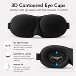 Masque de Sommeil Portable 3D avec Ombrage, Cache-Œil Reposant, Masque de Sommeil Mignon pour Femme