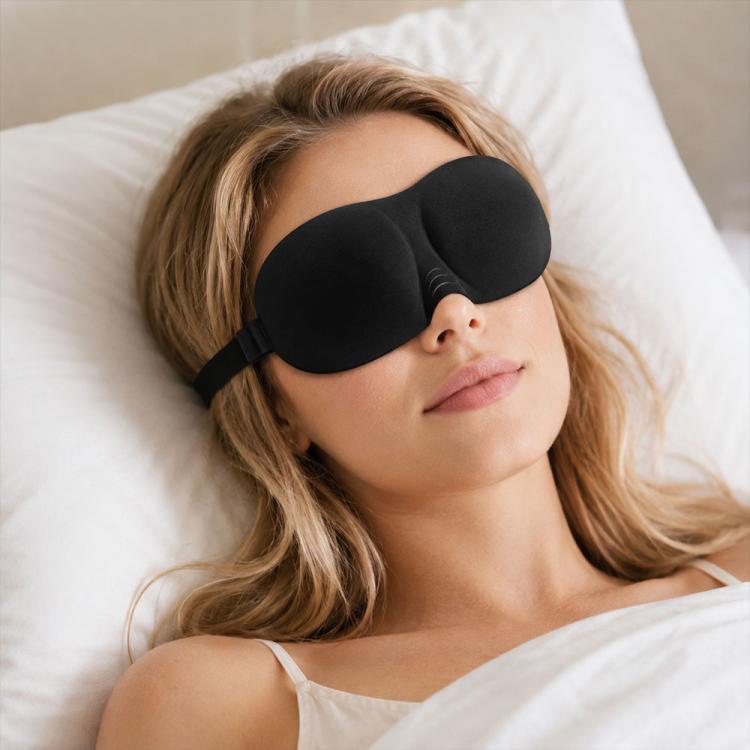 Masque de Sommeil Portable 3D avec Ombrage, Cache-Œil Reposant, Masque de Sommeil Mignon pour Femme