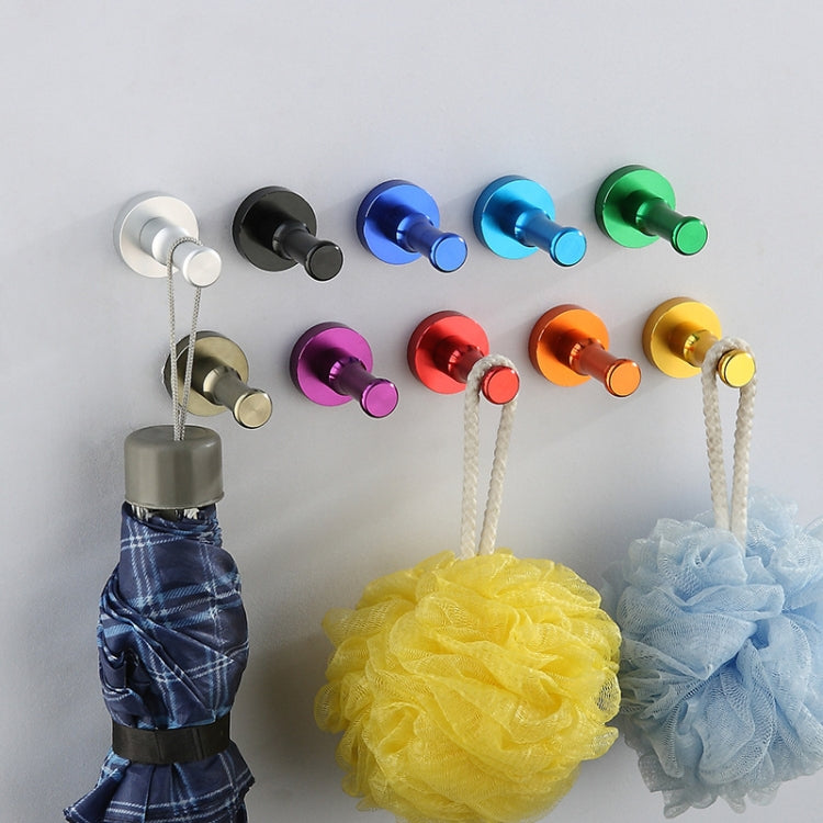 Patère ronde en aluminium spatial coloré Personnalité Couleur unique Crochet de cuisine sans rouille