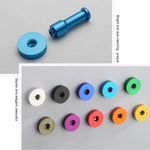 Patère ronde en aluminium spatial coloré Personnalité Couleur unique Crochet de cuisine sans rouille