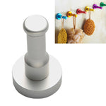 Patère ronde en aluminium spatial coloré Personnalité Couleur unique Crochet de cuisine sans rouille