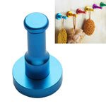 Patère ronde en aluminium spatial coloré Personnalité Couleur unique Crochet de cuisine sans rouille